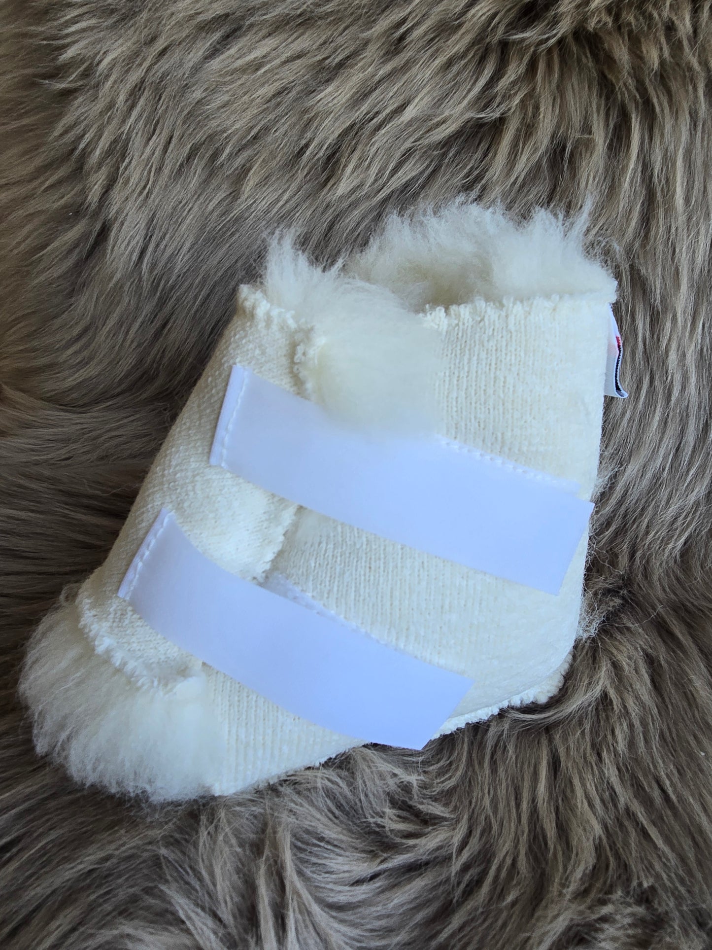Sheep Wool Elbow Heel Protector medium wool pile