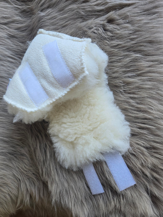 Sheep Wool Elbow Heel Protector medium wool pile