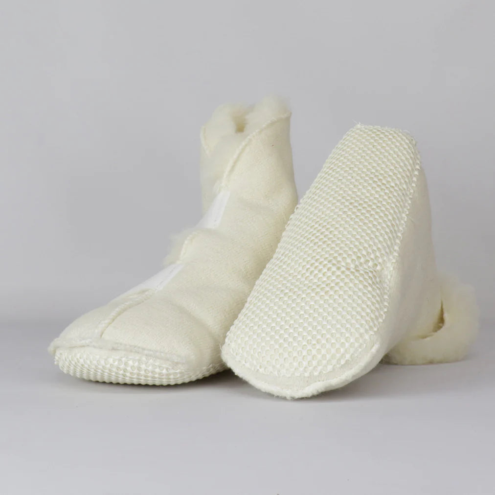 Sheep Wool Bed Boot With Rubber Sole