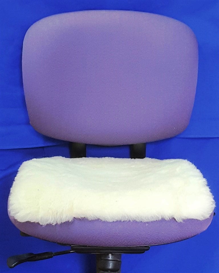 Sheep Wool Office Chair Seat Cover