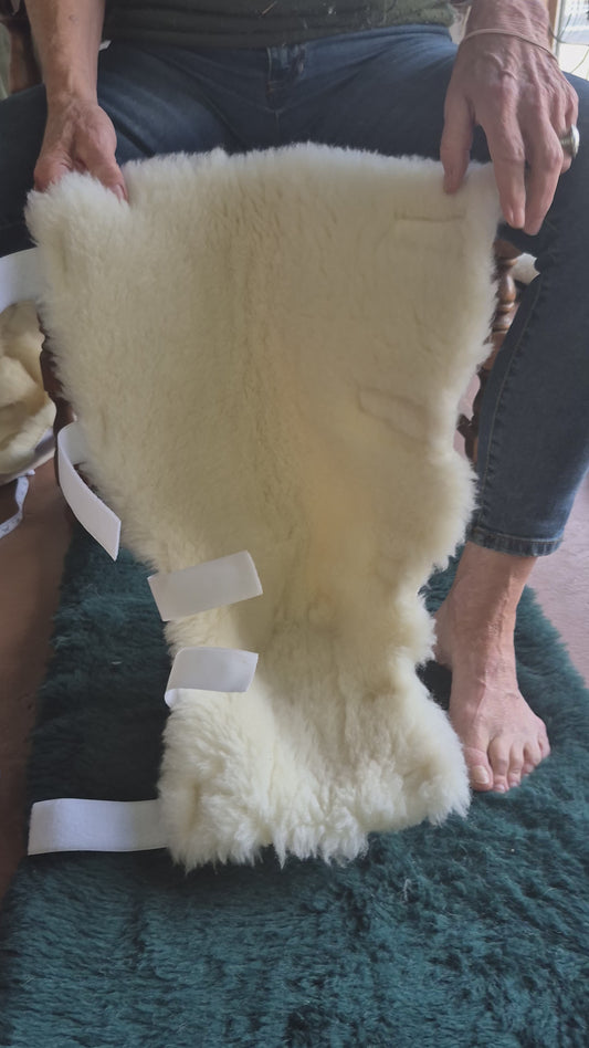 Sheep Wool Open Knee-High Protector, Medical/Therapeutic Purpose